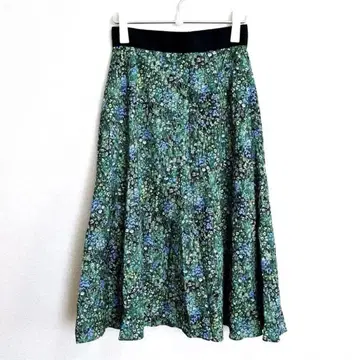 [ 라 부티크 봉봉 ] 리버티 꽃무늬 그린 그린 스커트