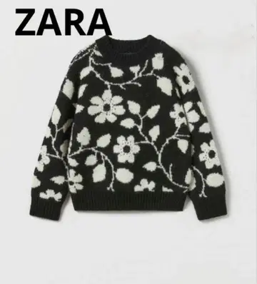 ZARA 완판템 자카드 니트 스웨터