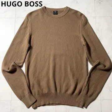 HUGO BOSS 코튼 니트 스웨터 S 브라운 계열