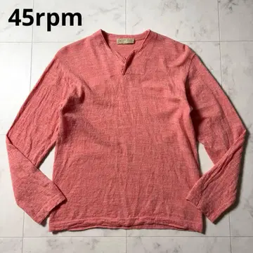 45rpm 헨리넥 울 니트 스웨터 3 핑크