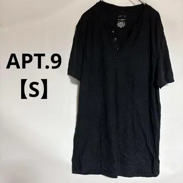 새상품급 APT.9 S 헨리넥 티셔츠 블랙 남성용 심플