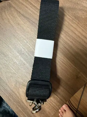 블랙 나일론 숄더 스트랩