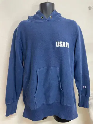 레어 XL Champion 리버스 위브 USAFA 후드티 복각