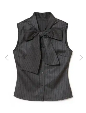 melt the lady tie neck sleeveless blouse