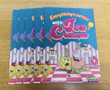 [ 스펀지밥 ] 아이스크림 패턴 쇼핑백