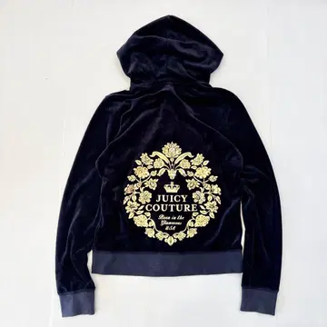 쥬시 꾸뛰르 JUICY COUTURE 후드티 벨로아 네이비 M