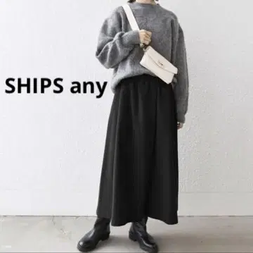 새상품급 SHIPS any 쉽스에니 울 라이크 큐롯 팬츠 F