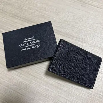 UNITED ARROWS 블랙 가죽 명함지갑