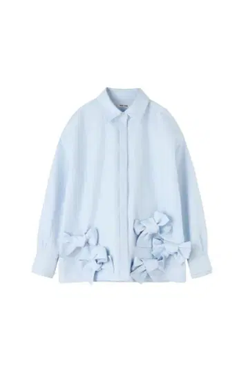 THE TOE kordela twist shirt blue