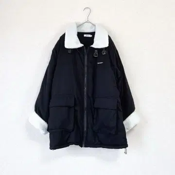[ 새상품급 ] Fashion 보아 옷깃 충전솜 블루종 블랙 L
