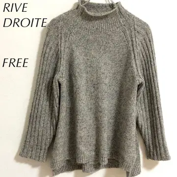 RIVE DROITE 니트 (FREE) 스웨터 하이넥 울 혼방