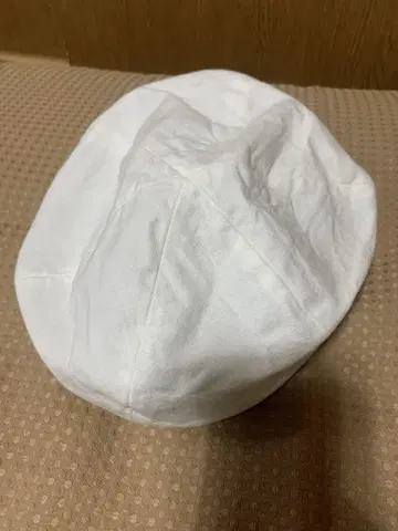 장밋빛 모자 화이트 코튼 베레모 CA4LA