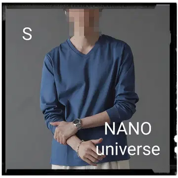 NANO universe [ 새상품급 ] 항균 V넥 긴팔 티셔츠