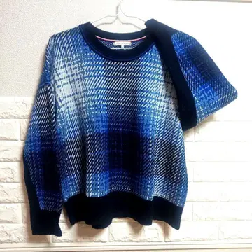 TOMMY HILFIGER M 긴팔 스웨터 블루 계열