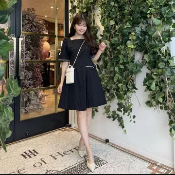Herlipto Canal Tweed Mini Dress