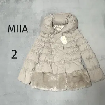 4303 [ 미아/MIIA ] 택 포함 다운 코트 인조 모피 도킹 M