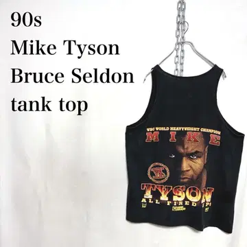 90s 마이크 타이슨 블루스 셀던 복싱 탱크탑 구제 의류
