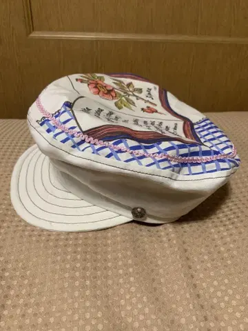 장미색 모자 꽃 헌팅 캡