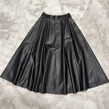 롱 가죽 스커트 허리 사이즈 36 겨울 추천 . .