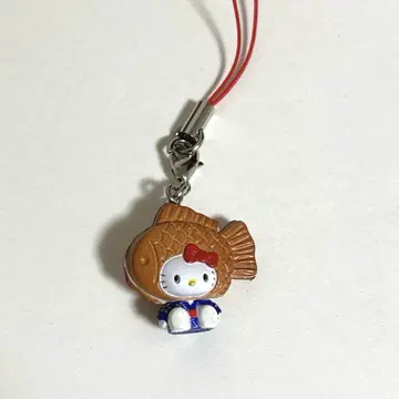 키티 엔니치 시리즈 타이야키 도미 모양 꼬치 스트랩