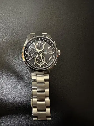 CASIO OCEANUS 블랙 손목시계