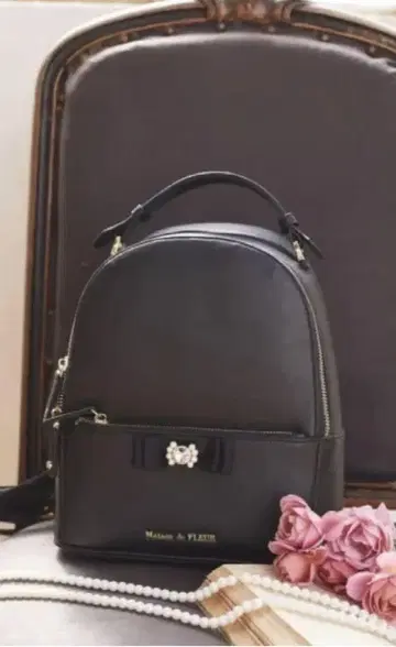 Maison de FLEUR 블랙 백팩 새상품