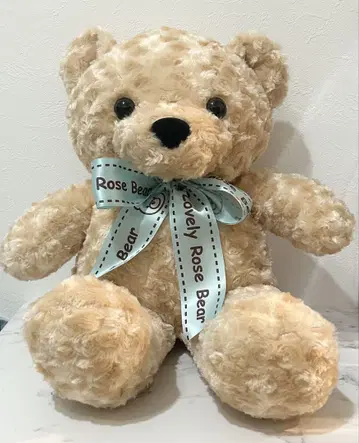 러블리 로즈 퍼 베어 BIG 봉제 인형 [베이지]