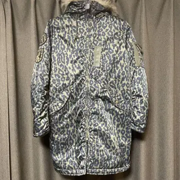HYSTERIC GLAMOUR 레오파드 무늬 카모 모즈 코트