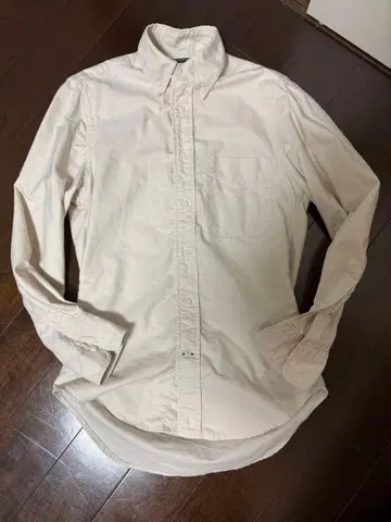 GITMAN BROS 베이지 버튼다운 셔츠