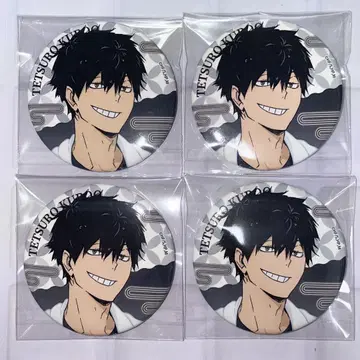 하이큐 쿠로오 극락탕 캔뱃지 RAKU SPA