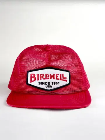 BIRDWELL 메쉬 캡 빨간색