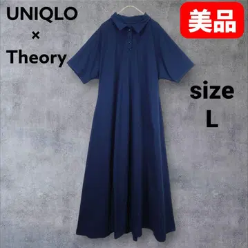 UNIQLO x Theory 울트라 스트레치 폴로 원피스 블루 L