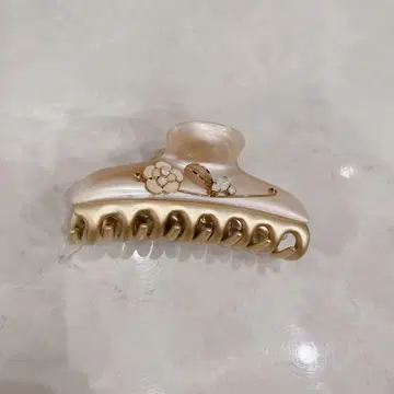acca 헤어 클립 핑크 꽃