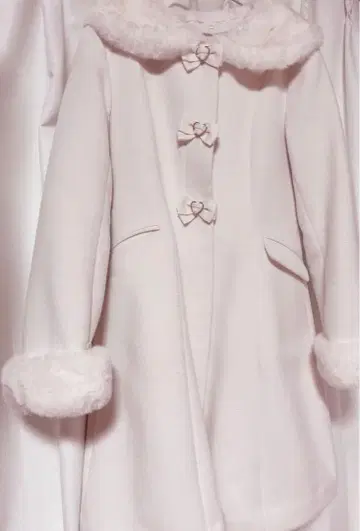 시크릿허니 Secret Honey 코트 화이트 양산형 아우터