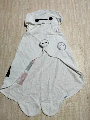 베이맥스 후드 부착 타월