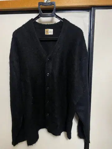 PENNEY'S TOWNCRAFT 블랙 모헤어 조 가디건
