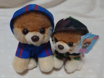 포메라니안 Boo 봉제 인형 2개 세트