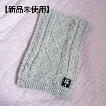 메리 퀀트 케이블 짜임 머플러 미사용 새상품