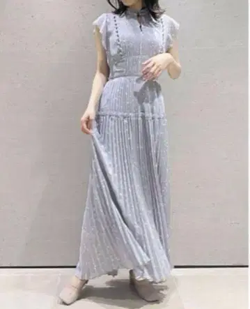 SNIDEL 스나이델 플리츠 롱 원피스