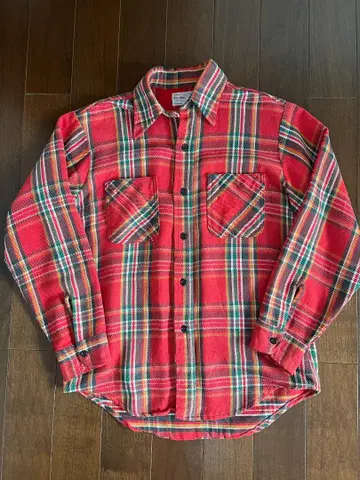 BIG MAC 70s 플란넬 셔츠 빈티지 빨간색 체크 jc 페니 M