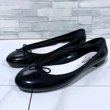 컨디션 최상 repetto 레페토 상드 리옹 플랫슈즈 블랙 38