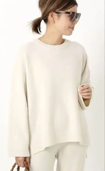 Deuxieme Classe COMFY 크루넥 풀오버 화이트