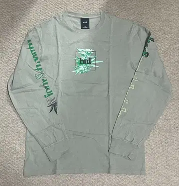 HUF 그린 롱 슬리브 티셔츠 레어 M