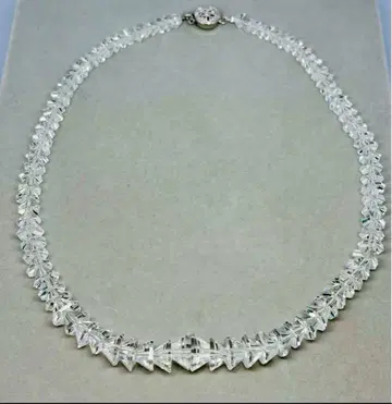 실버 925 각인 있음 수정 목걸이 파워스톤 부적