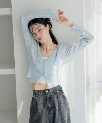 슬릿 라메 가디건 327129