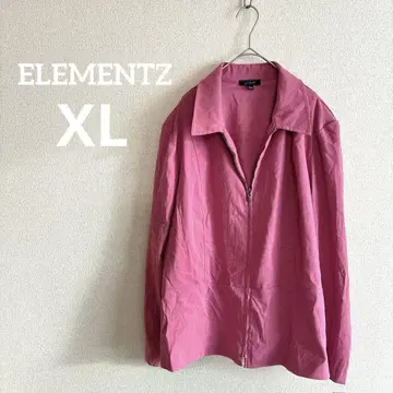 ELEMENTZ 핑크 지퍼 달린 자켓 [ XL ] 긴팔 여성용