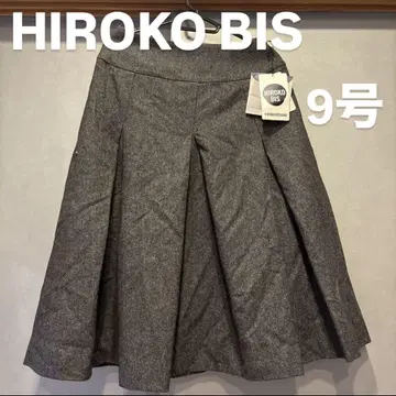 HIROKO BIS 플레어 스커트 9호 그레이