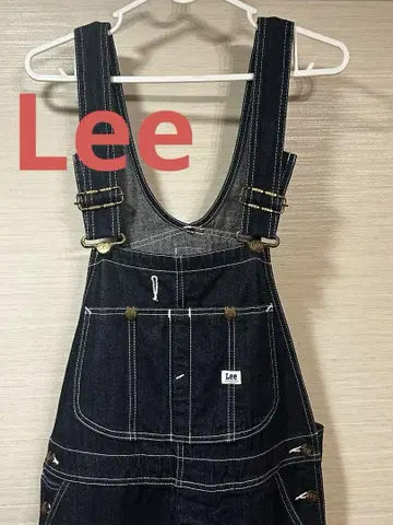 세련된 실루엣 Lee 인디고 오버롤