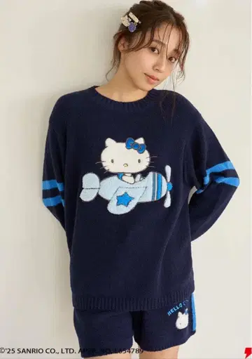 SNIDEL HOME 헬로키티 룸웨어 상하의 WEB 한정 컬러