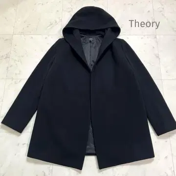 띠어리 Theory 미디엄 기장 후드 코트 CLAIRENE 블랙